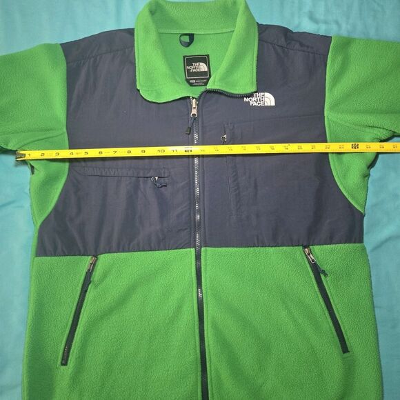 The North Face Denali Fleece Jacket Polartec Green Navy Men’s Large Retro Rare - Picture 9 of 10